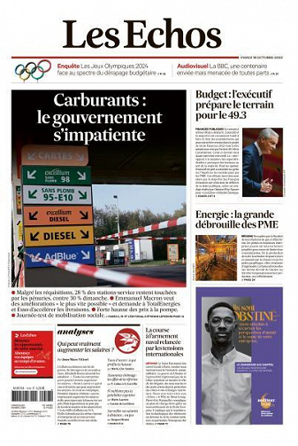 Les Echos du Mardi 18 Octobre 2022