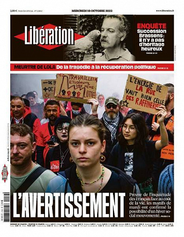 Libération du Mercredi 19 Octobre 2022