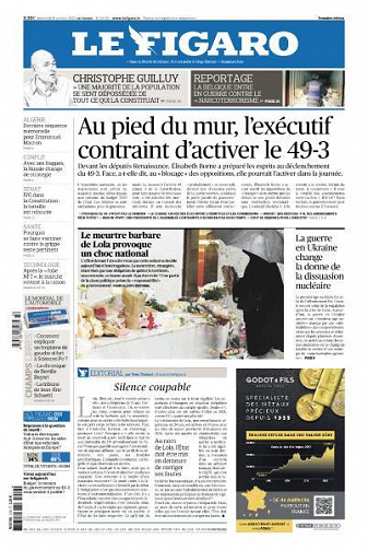 Le Figaro du Mercredi 19 Octobre 2022