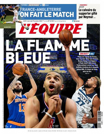 L’equipe du Mercredi 19 Octobre 2022
