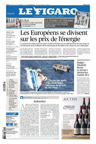 Le Figaro du Jeudi 20 Octobre 2022