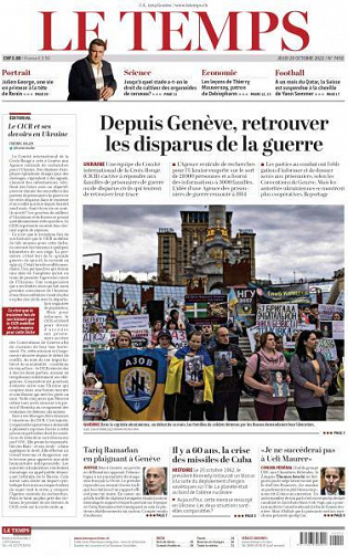 Le Temps - 20 Octobre 2022