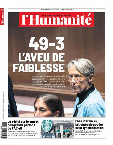 L’Humanite - 20 Octobre 2022