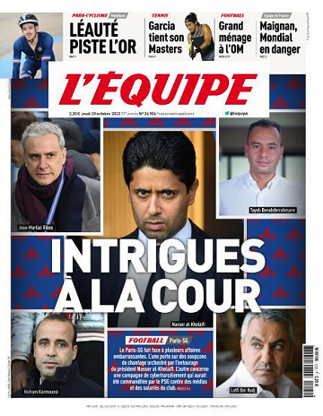 L’equipe du Jeudi 20 Octobre 2022