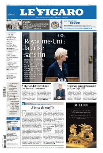 Le Figaro du Vendredi 21 Octobre 2022