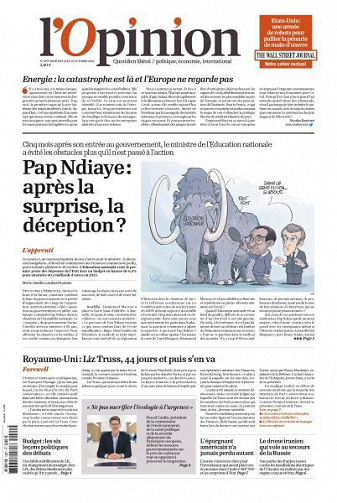 L’Opinion - 21-22 Octobre 2022