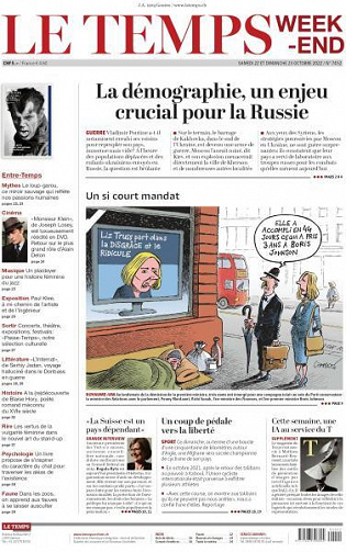 Le Temps - 22 Octobre 2022