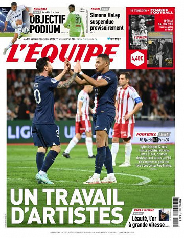 L’equipe du Samedi 22 Octobre 2022