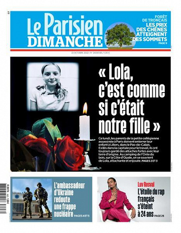 Le Parisien du Dimanche 23 Octobre 2022