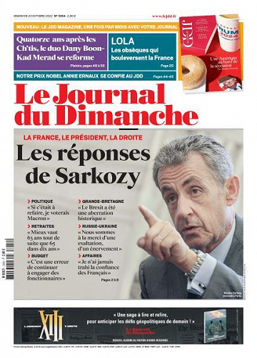 Le Journal du Dimanche - 23 Octobre 2022