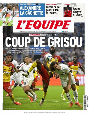 L’equipe du Dimanche 23 Octobre 2022