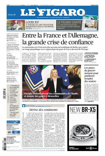 Le Figaro du Lundi 24 Octobre 2022