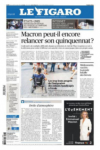 Le Figaro du Mercredi 26 Octobre 2022