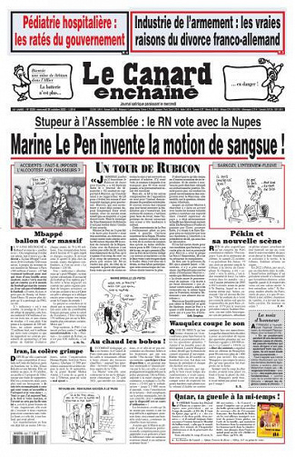 Le Canard enchaîné - 26 Octobre 2022