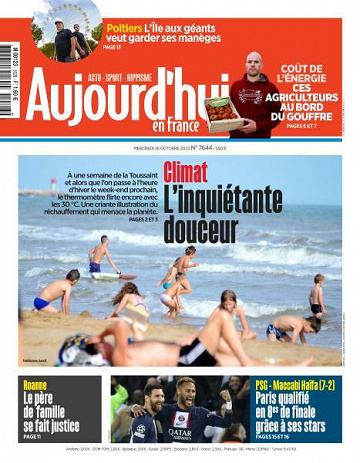 Aujourd’hui en France - 26 Octobre 2022