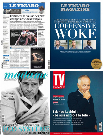 Pack Le Figaro et ses 3 suppléments - Vendredi 28 Octobre 2022