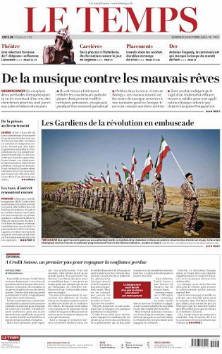 Le Temps - 28 Octobre 2022
