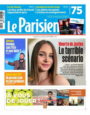 Le Parisien du Vendredi 28 Octobre 2022