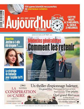 Aujourd’hui en France - 29 Octobre 2022