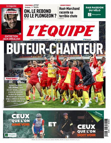 L’equipe du Samedi 29 Octobre 2022