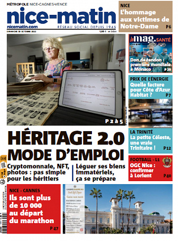Nice Matin du Dimanche 30 Octobre 2022