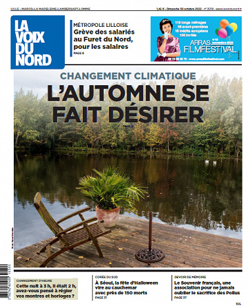 La voix du Nord du Dimanche 30 Octobre 2022