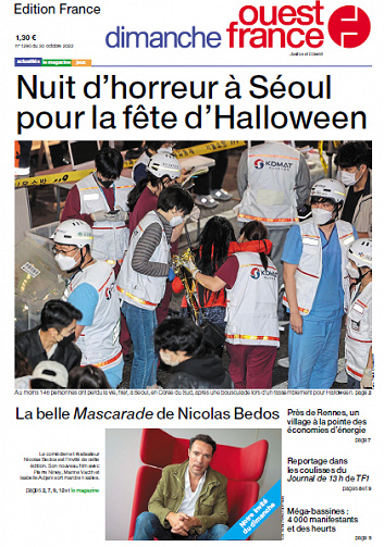 Ouest-France Édition France du Dimanche 30 Octobre 2022