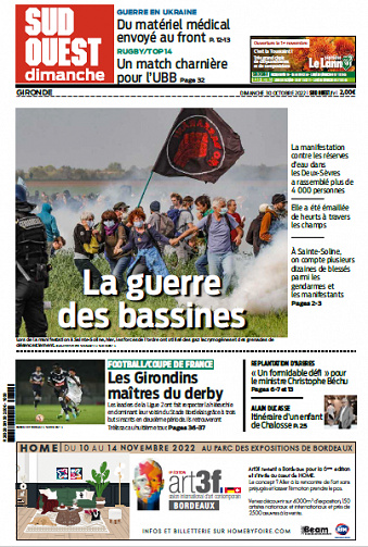 Sud Ouest du Dimanche 30 Octobre 2022