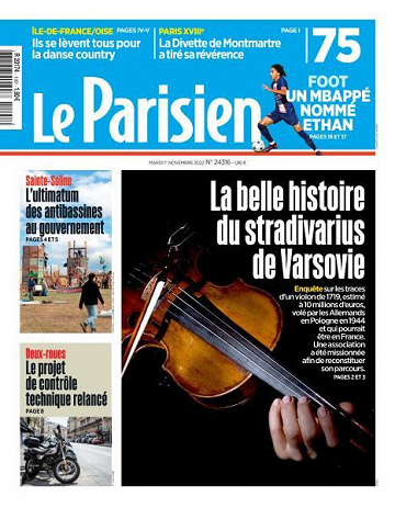 Le Parisien du Mardi 1er Novembre 2022