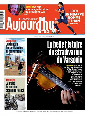 Aujourd’hui en France - 1 Novembre 2022
