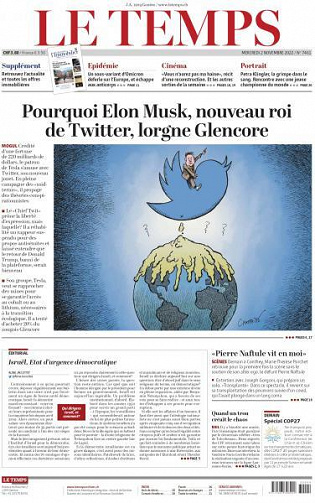 Le Temps - 2 Novembre 2022