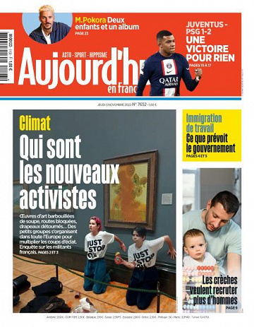 Aujourd’hui en France - 3 Novembre 2022