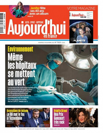 Aujourd’hui en France - 4 Novembre 2022