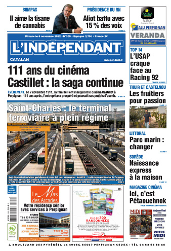 L'indépendant Catalan du Dimanche 6 Novembre 2022