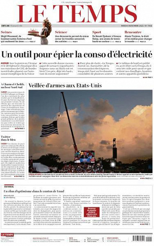 Le Temps - 8 Novembre 2022