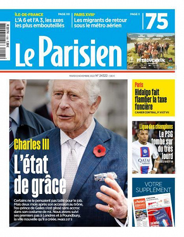 Le Parisien du Mardi 8 Novembre 2022
