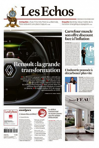 Les Echos du Mercredi 9 Novembre 2022