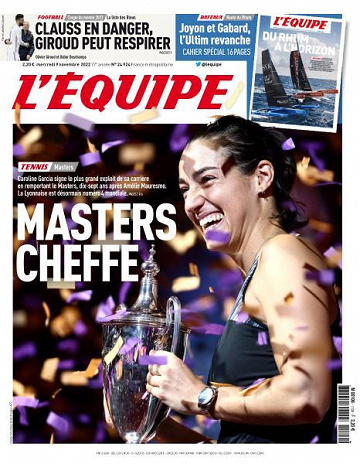 L’equipe du Mercredi 9 Novembre 2022