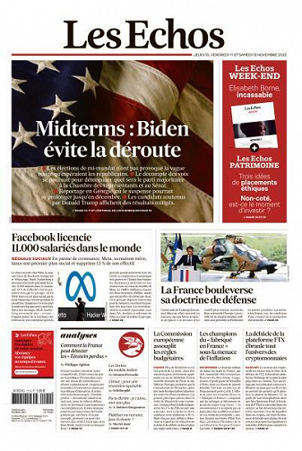 Les Echos du Jeudi 10 et Samedi 12 Novembre 2022