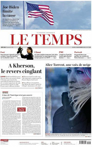 Le Temps - 10 Novembre 2022