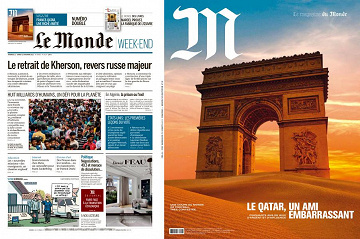 Pack Le Monde + M le Magazine du Monde - 11 Novembre 2022
