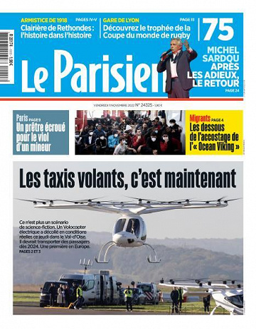 Le Parisien du Vendredi 11 Novembre 2022