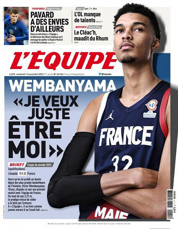 L’equipe du Vendredi 11 Novembre 2022