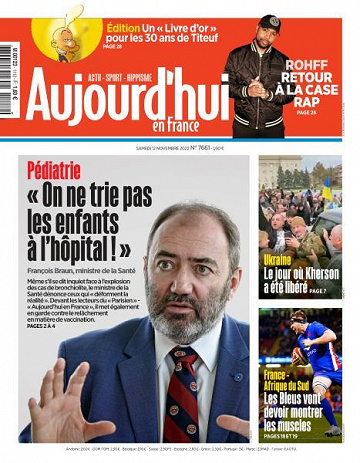 Aujourd’hui en France - 12 Novembre 2022