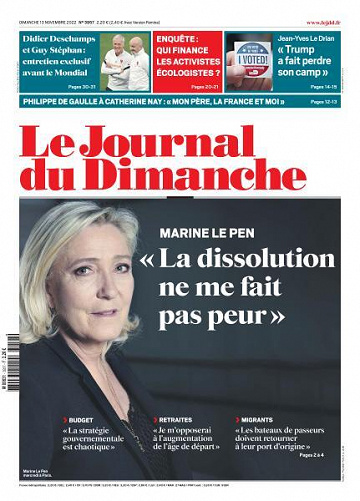 Le Journal du Dimanche - 13 Novembre 2022