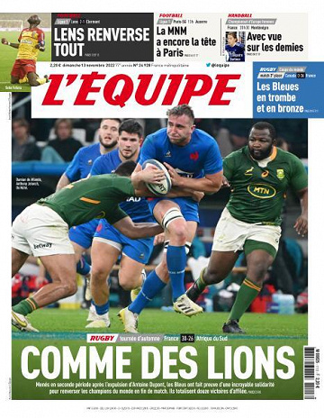 L’equipe du Dimanche 13 Novembre 2022