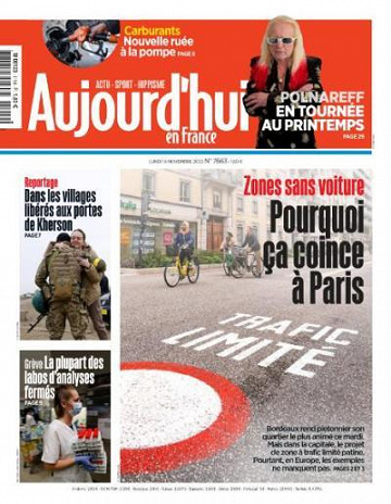 Aujourd’hui en France - 14 Novembre 2022