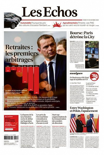 Les Echos du Mardi 15 Novembre 2022