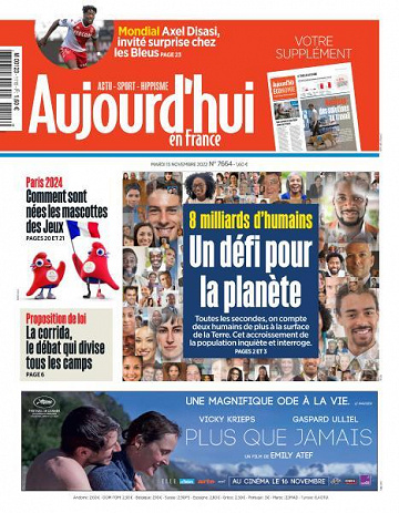 Aujourd’hui en France - 15 Novembre 2022