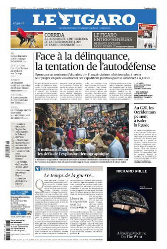 Le Figaro du Mercredi 16 Novembre 2022